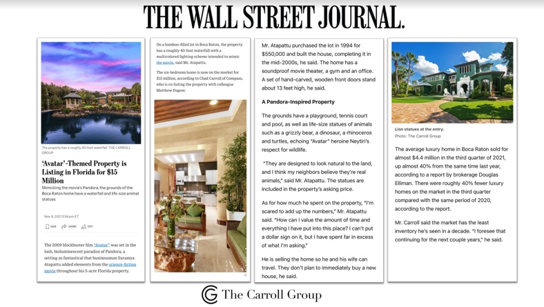 “Avatar’-Themed Property is Listing in Florida for $15 Million”