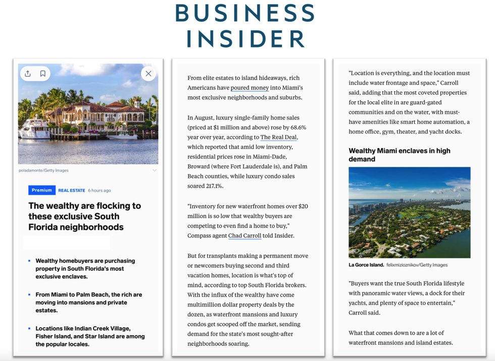 The wealthy are flocking to these exclusive South Florida neighborhoods