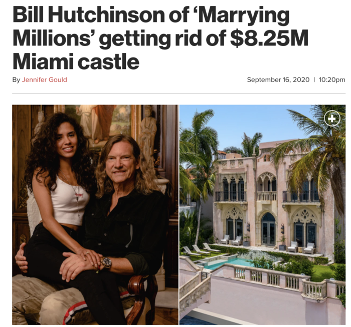 Bill Hutchinson of ‘Marrying Millions’ getting rid of $8.25M Miami castle