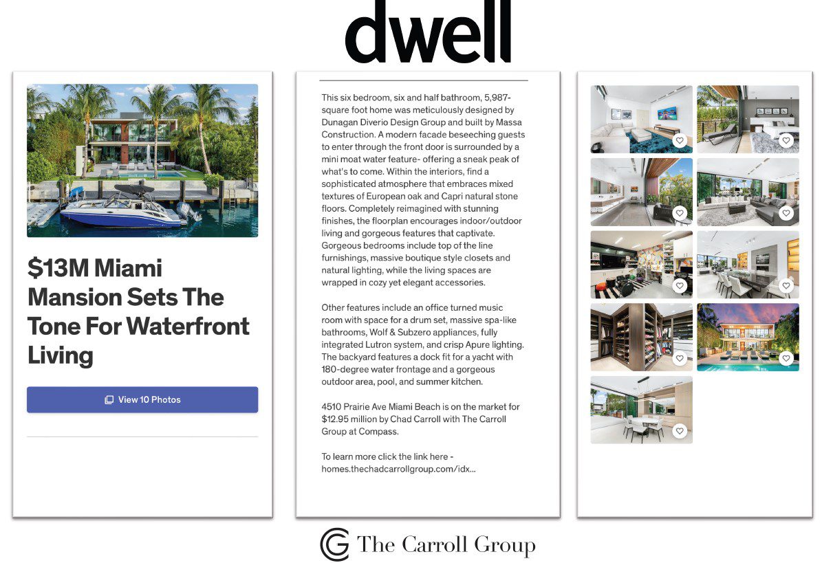 $13M Miami Mansion Sets The Tone For Waterfront Living