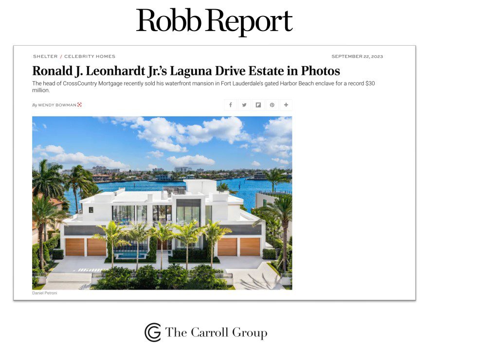 Ronald J. Leonhardt Jr.’s Laguna Drive Estate in Photos