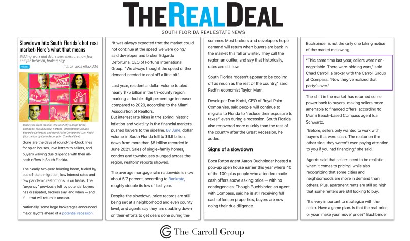 Slowdown hits South Florida’s hot resi market: Here’s what that means