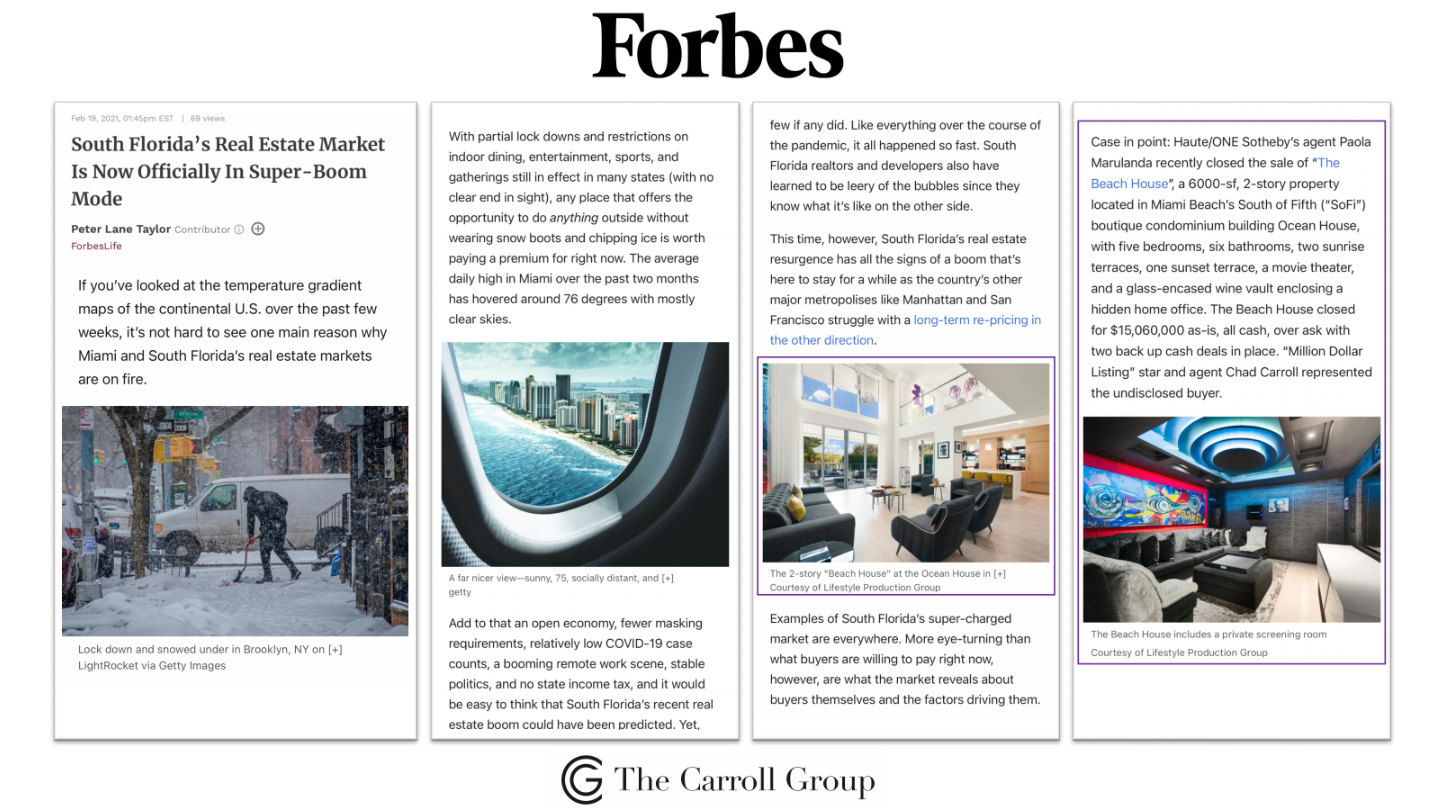 South Florida’s Real Estate Market Is Now Officially In Super-Boom Mode