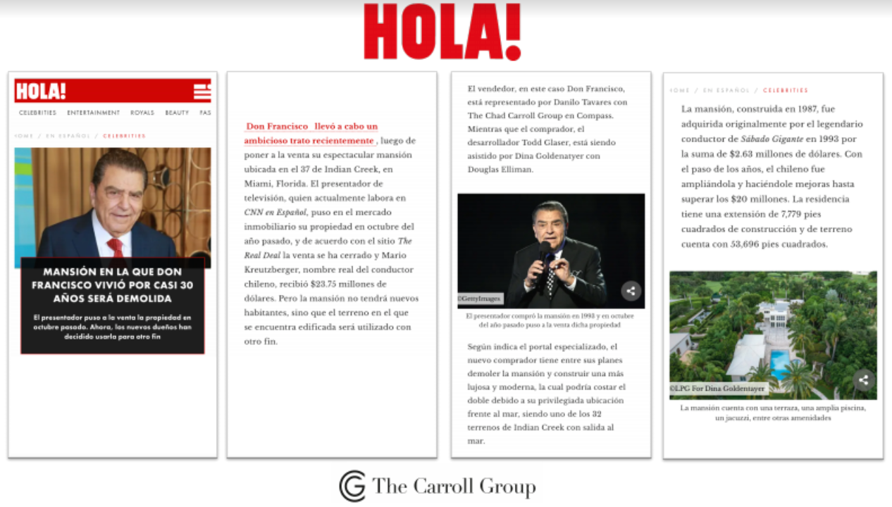 Mansión en la que Don Francisco Vivió por casi 30 años será demolida