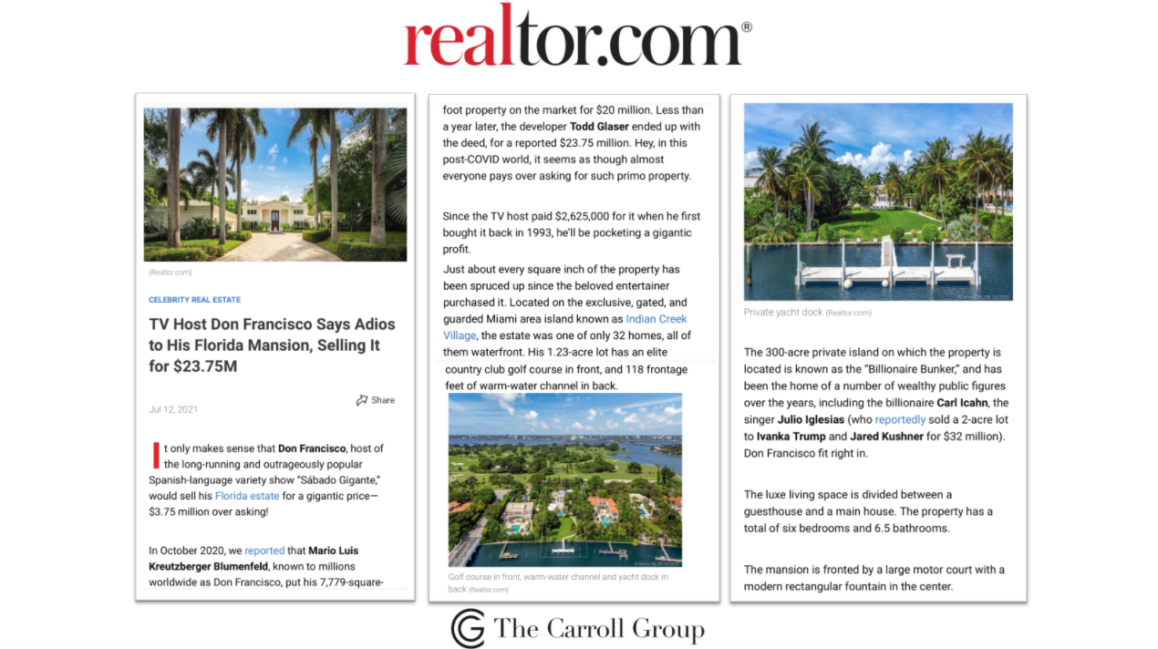 TV Host Don Francisco Says Adios to His Florida Mansion, Selling It for $23.75M