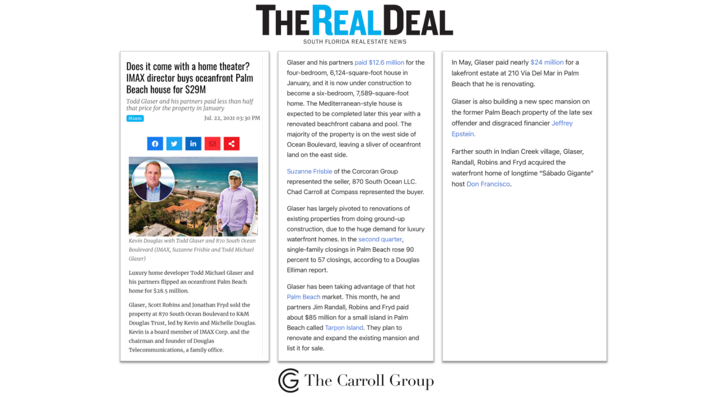 Does it come with a home theater? IMAX director buys oceanfront Palm Beach house for $29M