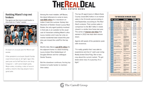 Ranking Miami’s top resi brokers