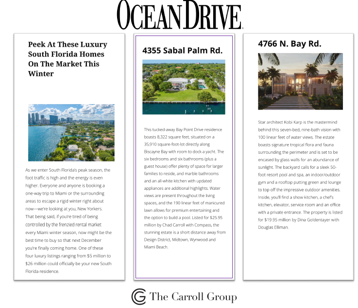 Peek At These Luxury South Florida Homes On The Market This Winter