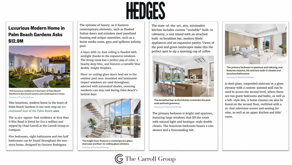 Luxurious Modern Home in Palm Beach Gardens Asks $12.9M