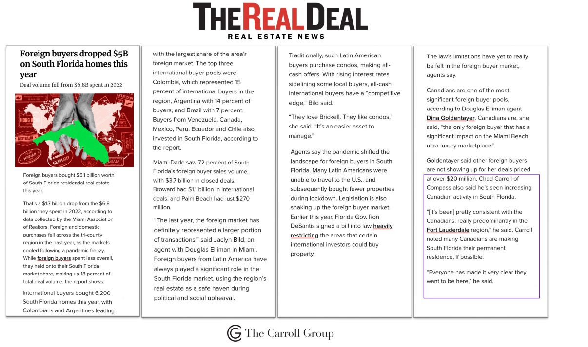 Foreign buyers dropped $5B on South Florida homes this year