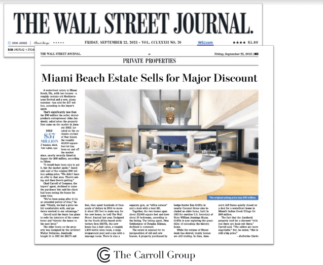 Miami Beach Estate Sells for Major Discount