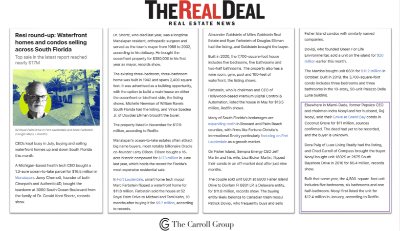 Resi round-up: Waterfront homes and condos selling across South Florida