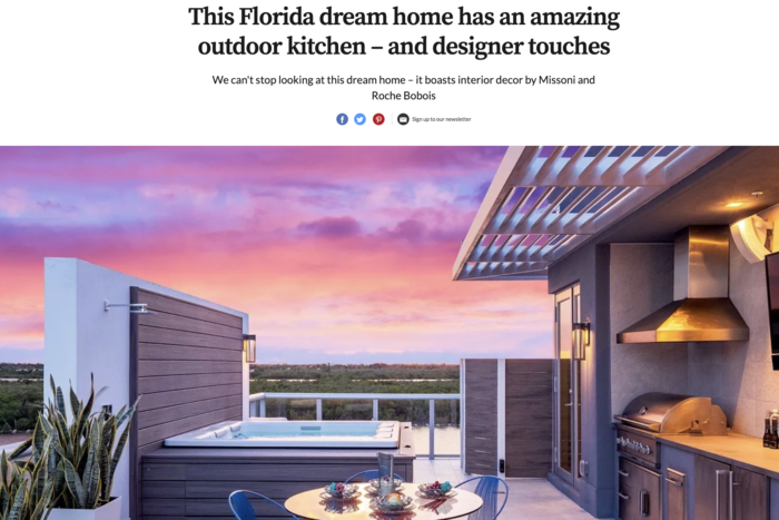 This Florida dream home has an amazing outdoor kitchen – and designer touches