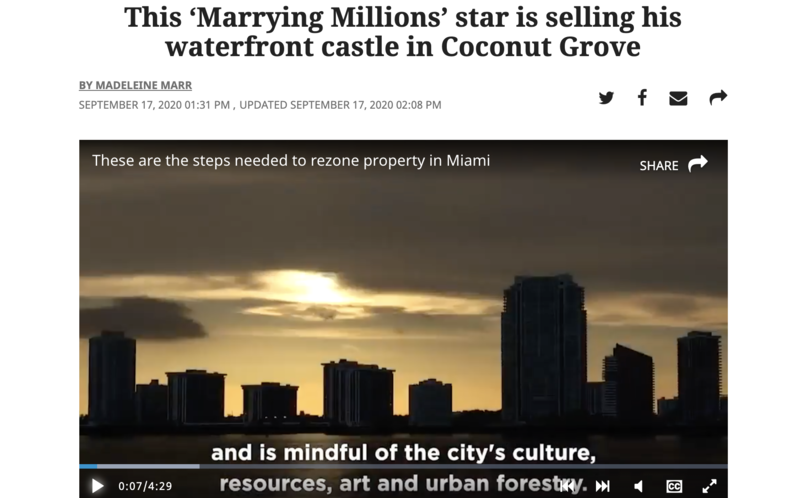 This ‘Marrying Millions’ star is selling his waterfront castle in Coconut Grove