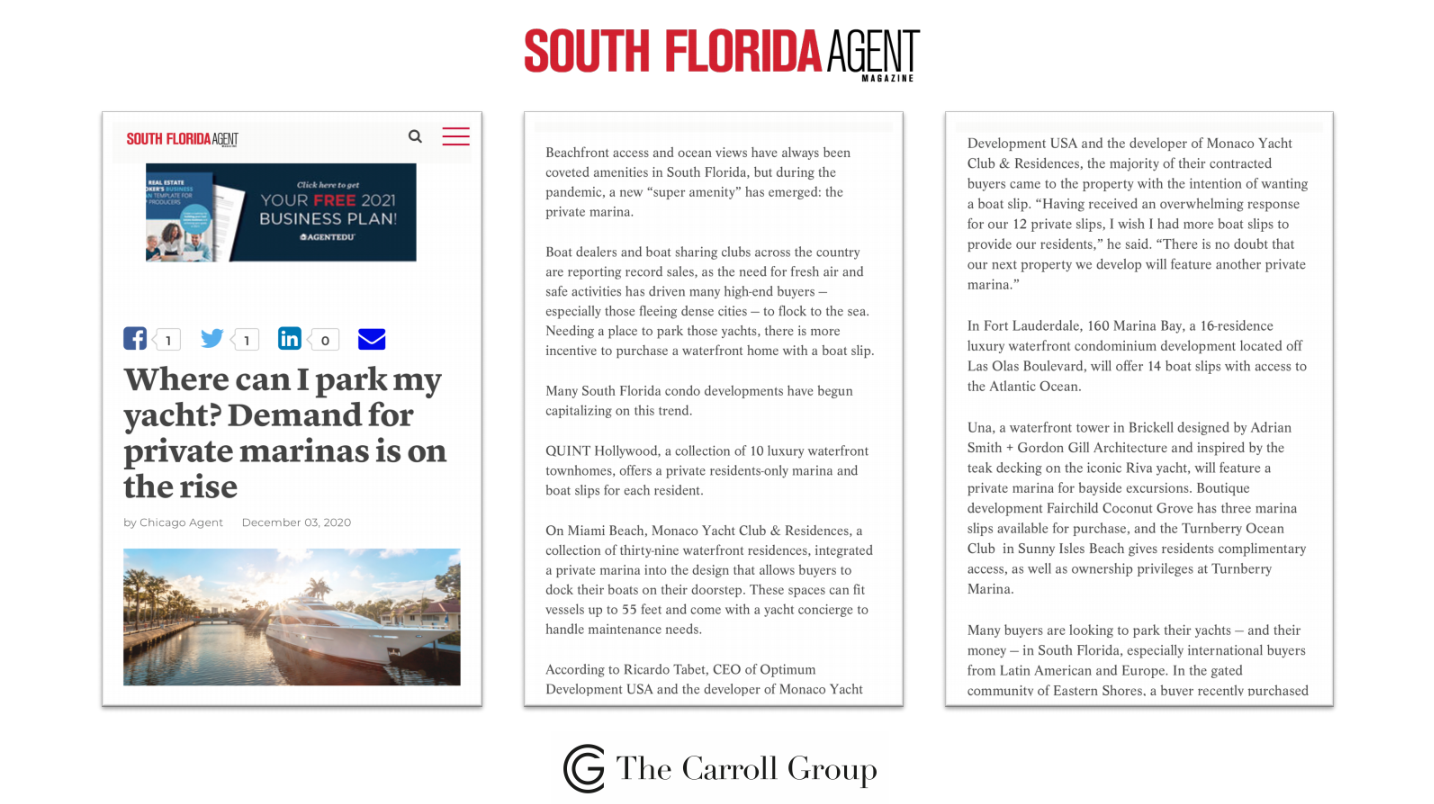 Where can I park my yacht? Demand for private marinas is on the rise