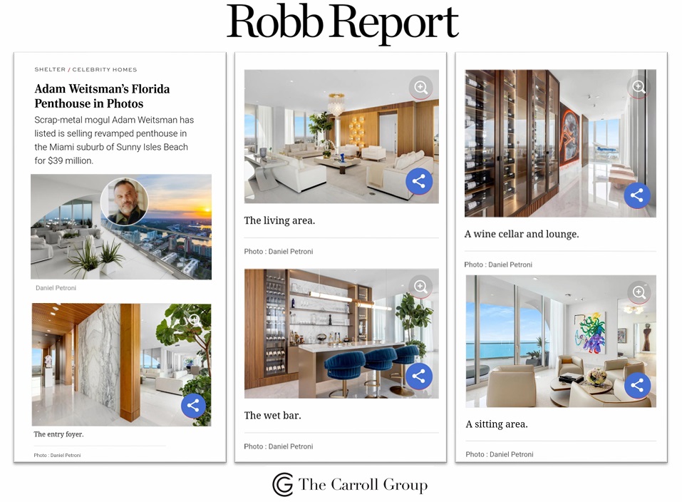 A Billionaire’s Revamped South Florida Penthouse Splashes Onto the Market for $39 Million