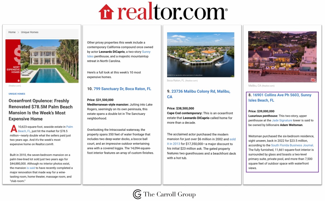 Oceanfront Opulence: Freshly Renovated $78.5M Palm Beach Mansion Is the Week’s Most Expensive Home