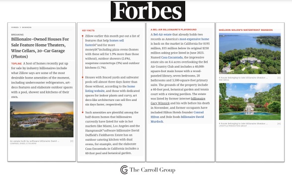 Billionaire-Owned Houses For Sale Feature Home Theaters, Wine Cellars, 20-Car Garage