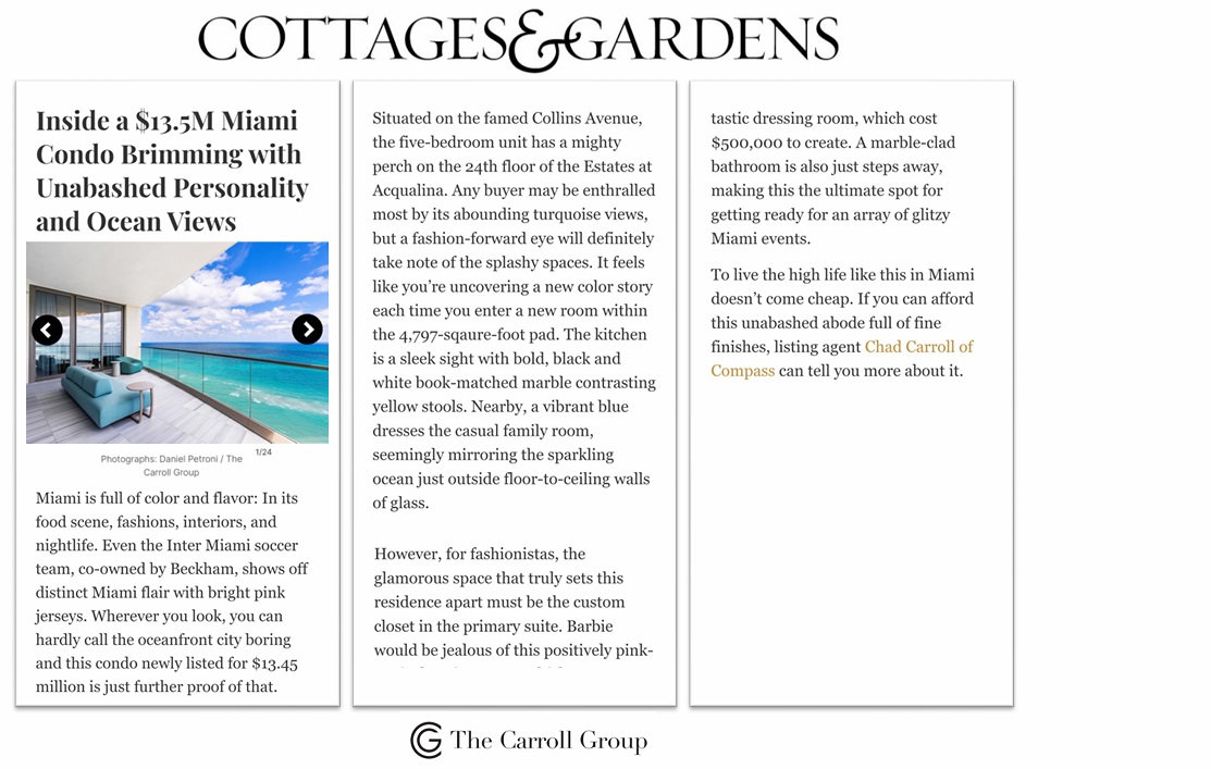 Inside a $13.5M Miami Condo Brimming with Unabashed Personality and Ocean Views