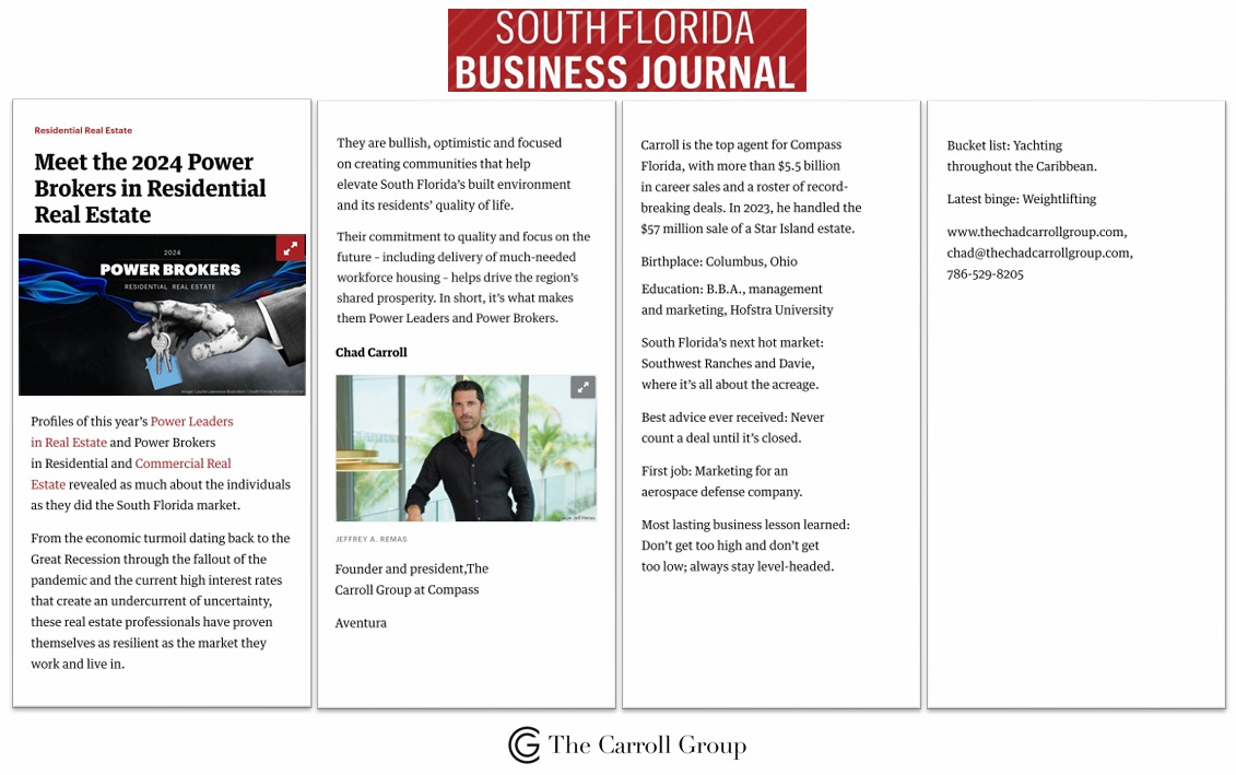 Meet the 2024 Power Brokers in Residential Real Estate