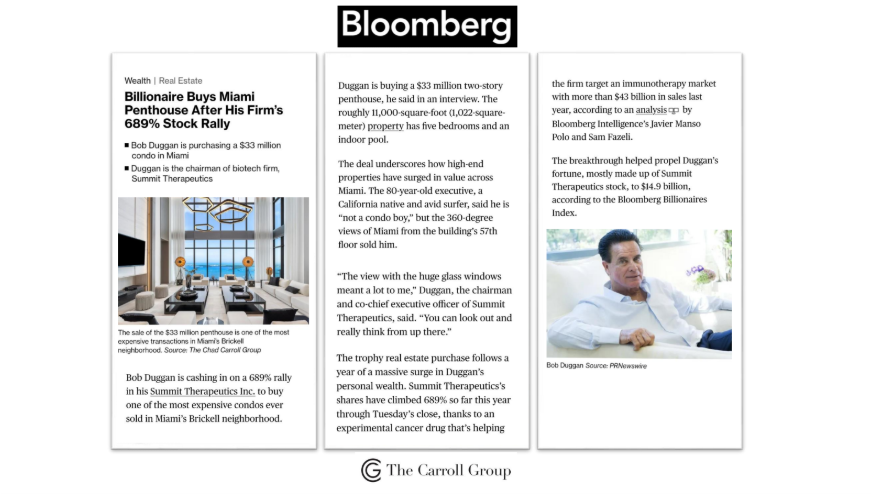 Billionaire Buys Miami Penthouse After His Firm’s 689% Stock Rally