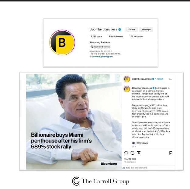 Chad Carroll and Matthew Dugow’s sale of 1451 Brickell Ave PH56