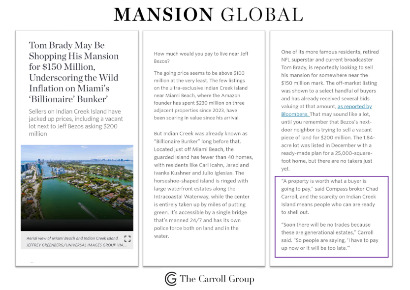 Tom Brady May Be Shopping His Mansion for $150 Million, Underscoring the Wild Inflation on Miami’s ‘Billionaire’ Bunker