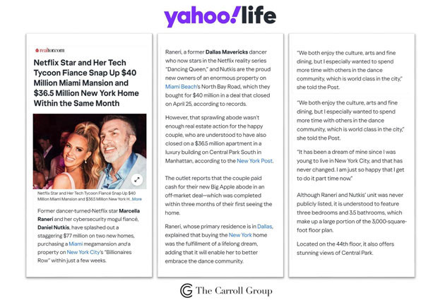 Netflix Star and Her Tech Tycoon Fiance Snap Up $40 Million Miami Mansion and $36.5 Million New York Home Within the Same Month