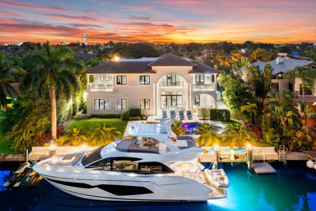 Golden Waterfront Grandeur at 631 Hibiscus Drive ✨ | Offered at: $6,999,000
​
Nestled in the exclusive gated community of Golden Isles, this meticulously crafted waterfront masterpiece boasts 6 bedrooms and 7.5 lavishly appointed bathrooms. Revel in the luxury of a state-of-the-art gourmet kitchen. Adorned with marble and wood floors, the grandeur of this residence begins upon your first step inside the foyer entrance that extends to the spacious living room, formal dining room, family room, and inviting bar and breakfast area. Ascend the heights of luxury with the convenience of an elevator, a 3-car garage, and three magnificent terraces. Enveloped in exclusivity, a private dock awaits with 85 feet of water frontage, ready to accommodate a large yacht, ensuring a lifestyle of unparalleled refinement and sophistication.
​
📍 Hallandale Beach, FL
🛏️ 6 Bedrooms
🛁 7 Bathrooms | 1 Half Bathroom
📐 5,829 Square Feet
🌊 85 Feet of Water Frontage
​
Ready for a private tour?
📲 305.400.9507
📧 Info@TheChadCarrollGroup.com
​
@chadcarroll | @thecarrollgroup | @compassfl