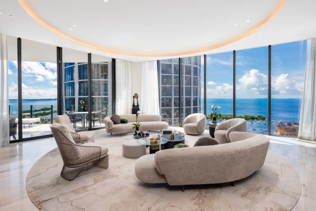 High-Rise Rival Penthouse. 270° Ocean & Skyline Views. $3M+ in Custom Millwork. 

Welcome to the stunning... 2821 S Bayshore Dr #20AB, Miami, FL 33133 📍| Offered at: $16,250,000 ✨

Welcome to luxury living at Park Grove! This nearly 6,500 sqft high-rise rivals penthouses, offering breathtaking 270° ocean and skyline views. Crafted with $3M+ in custom millwork, programmable lighting, and exquisite finishes by Deborah Wecselman. Features include five bedrooms, five bathrooms, two half baths, his and her offices, and extensive built-ins. Enjoy an oversized storage unit and three parking spaces, all right next to the elevator. Expansive 12 foot floor-to-ceiling windows and 835 sq. ft. of outdoor space create an inviting atmosphere. The 750+ bottle wine cellar with temperature and humidity control is a connoisseur’s dream. Amenities include a gym, screening room, billiards room, valet, and more. This unit blends elegance, tech, and design for the ultimate Miami lifestyle.

📍| Miami, FL
🛏️| 5 Bedrooms
🛁| 5 Bathrooms | 2 Half Bathrooms
📐| 6,476 Square Feet
​
Want More Details?
📲 | 305.400.9507
✉️ | Info@TheChadCarrollGroup.Com
​
@chadcarroll | @calikaufman | thecarrollgroup | @compassFL